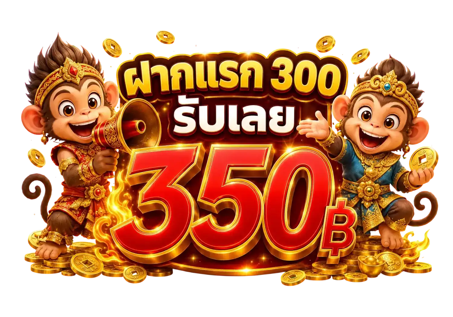 เฉิดฉาย ฝากแรก 300 รับเลย 350